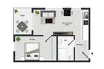 Etagenwohnung Sindelfingen Mitte - 2 Zimmer, 41 m&sup2;, 245.000&euro; | Angebot:26819900