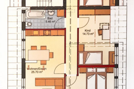 Wohnung zum Mieten in Königsbach-Stein 750 € 77 m² 3 zimmer