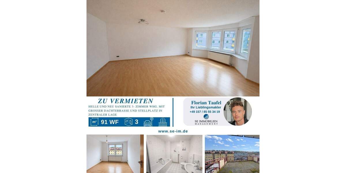 Etagenwohnung Pforzheim Oststadt - 3 Zimmer, 91 m&sup2;, 850&euro; | Angebot:25822150