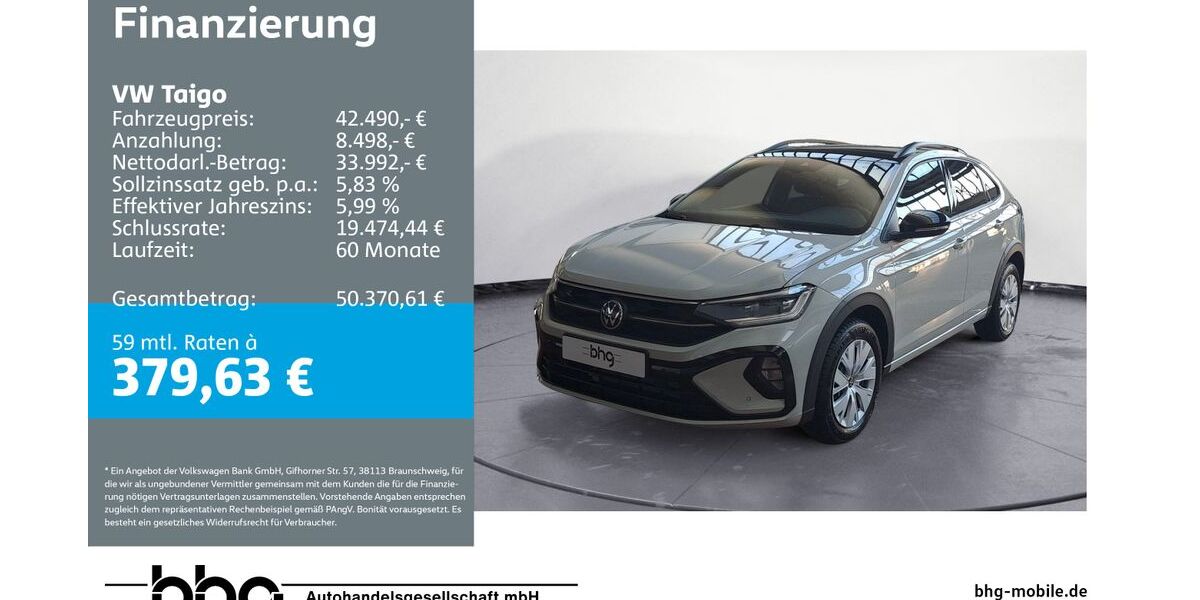 VW Taigo 10.000 km 42.490 &euro; Ettlingen 76275