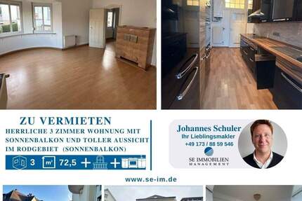 Herrliche 3 Zimmer Wohnung mit toller Aussicht im Rodgebiet 3 zimmer