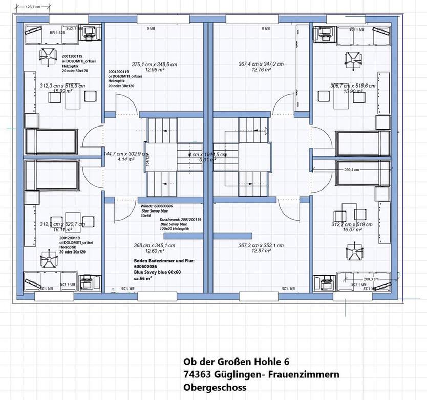 Wohnung als Doppelhaushälfte, Erstbezug