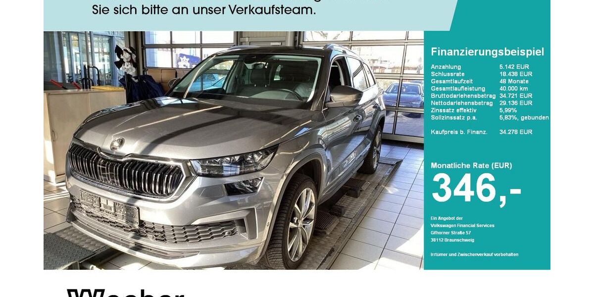 Skoda Kodiaq 76.658 km 33.768 &euro; Leonberg 71229