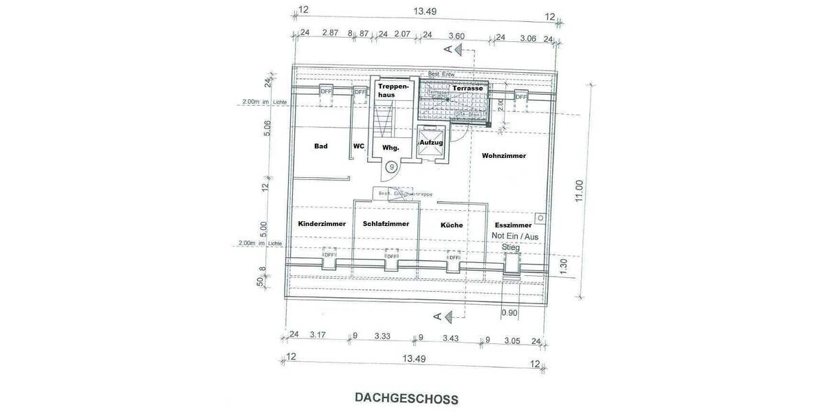 Große Maisonette Wohnung im Dachgeschoss mit Aufzug und Balkon 5 zimmer