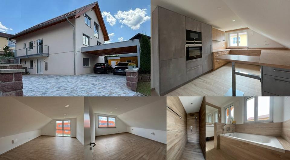 2-Raum-Dachgeschosswohnung mit REMPP-Einbauküche zimmer