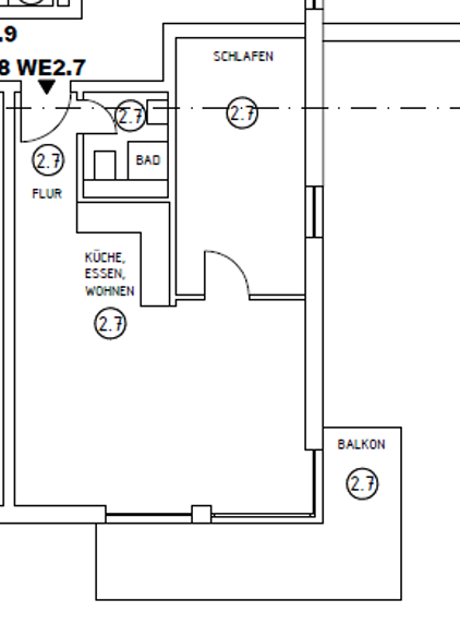 helle Wohnung zum Eigennutz oder ideal als Kapitalanlage 2 zimmer