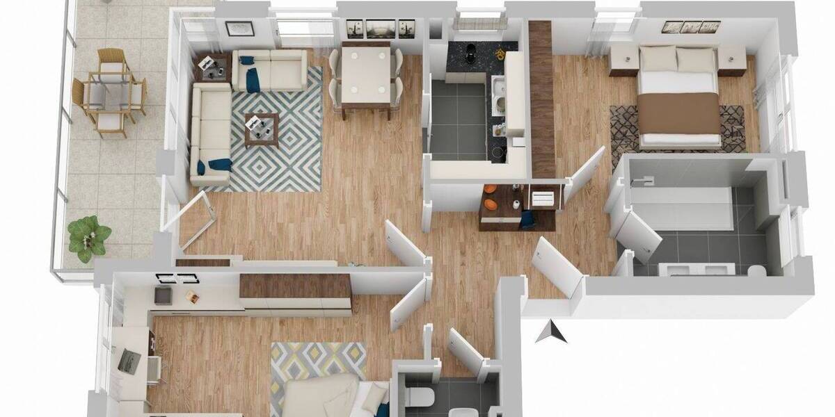 Etagenwohnung Renningen - 3 Zimmer, 81 m&sup2;, 360.000&euro; | Angebot:26825915