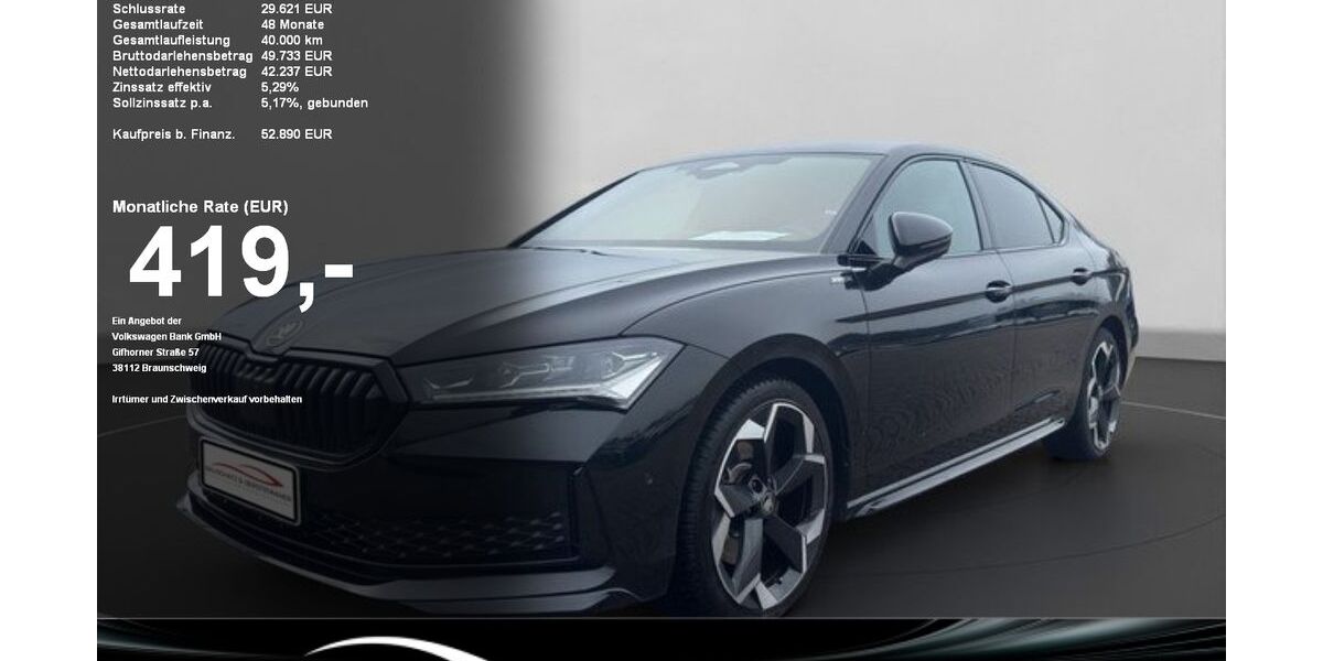 Skoda Superb 18.000 km 52.890 &euro; Gaggenau 76571