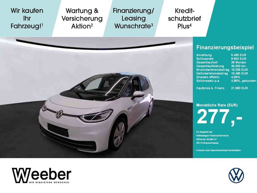 VW ID.3 39.699 km 21.980 € Weil der Stadt 71263