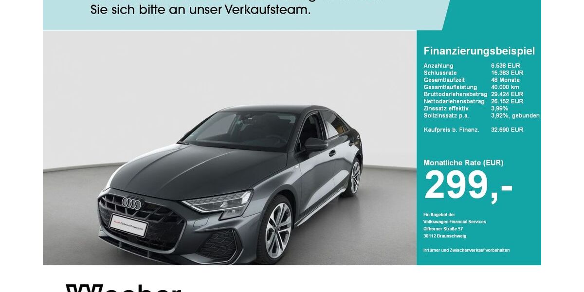 Audi A3 9.408 km 32.489 &euro; Weil der Stadt 71263